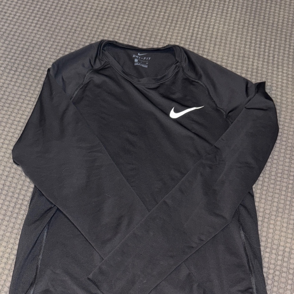 Nike Black Dri-FIT Long Sleeve Top